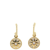 Dior Rose des Vents 18k Yellow Gold Diamond and Mother of Pearl Earrings