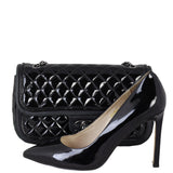 Chanel Classic Twist Flap Bag Patent Medium | Black Diamond