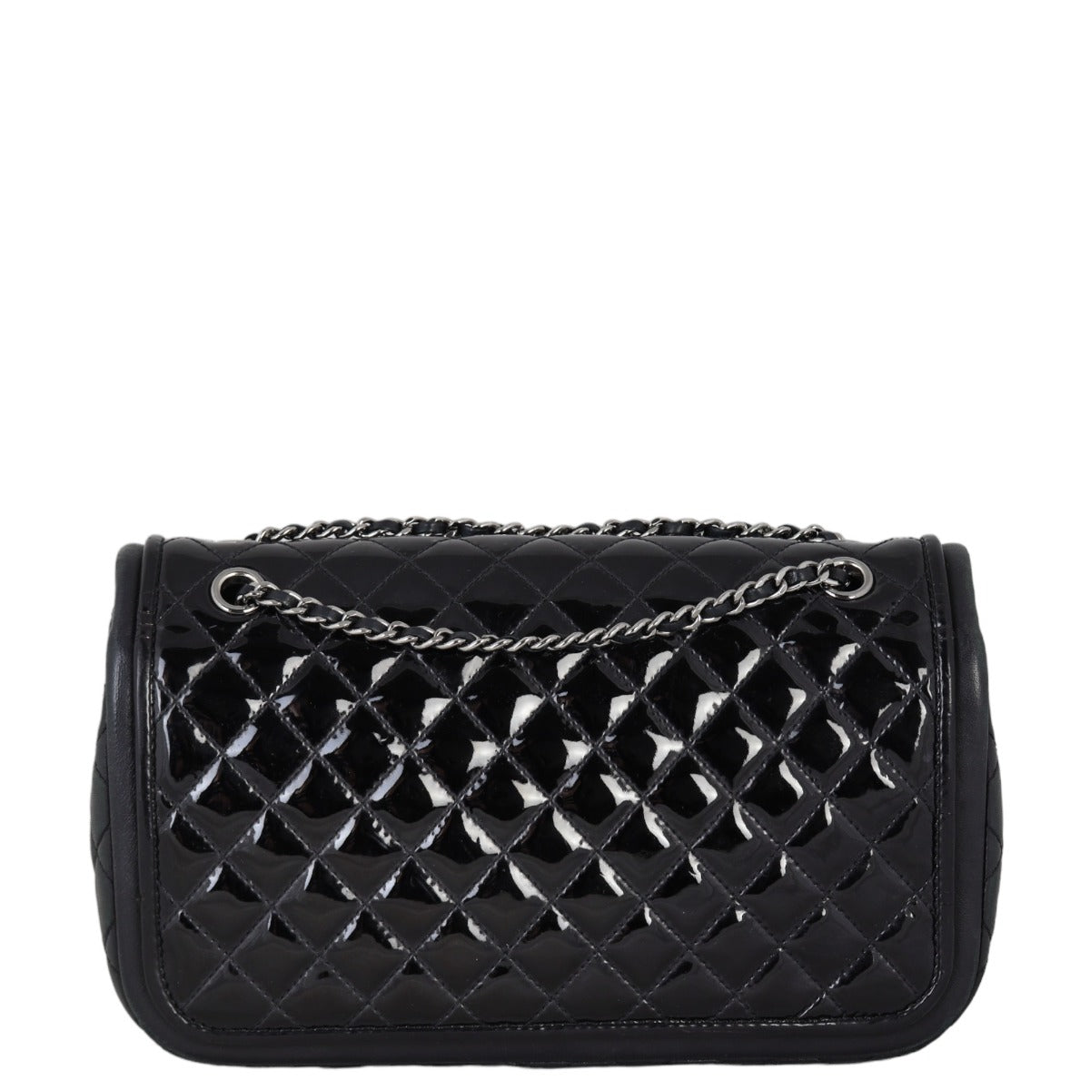 Chanel Classic Twist Flap Bag Patent Medium | Black Diamond