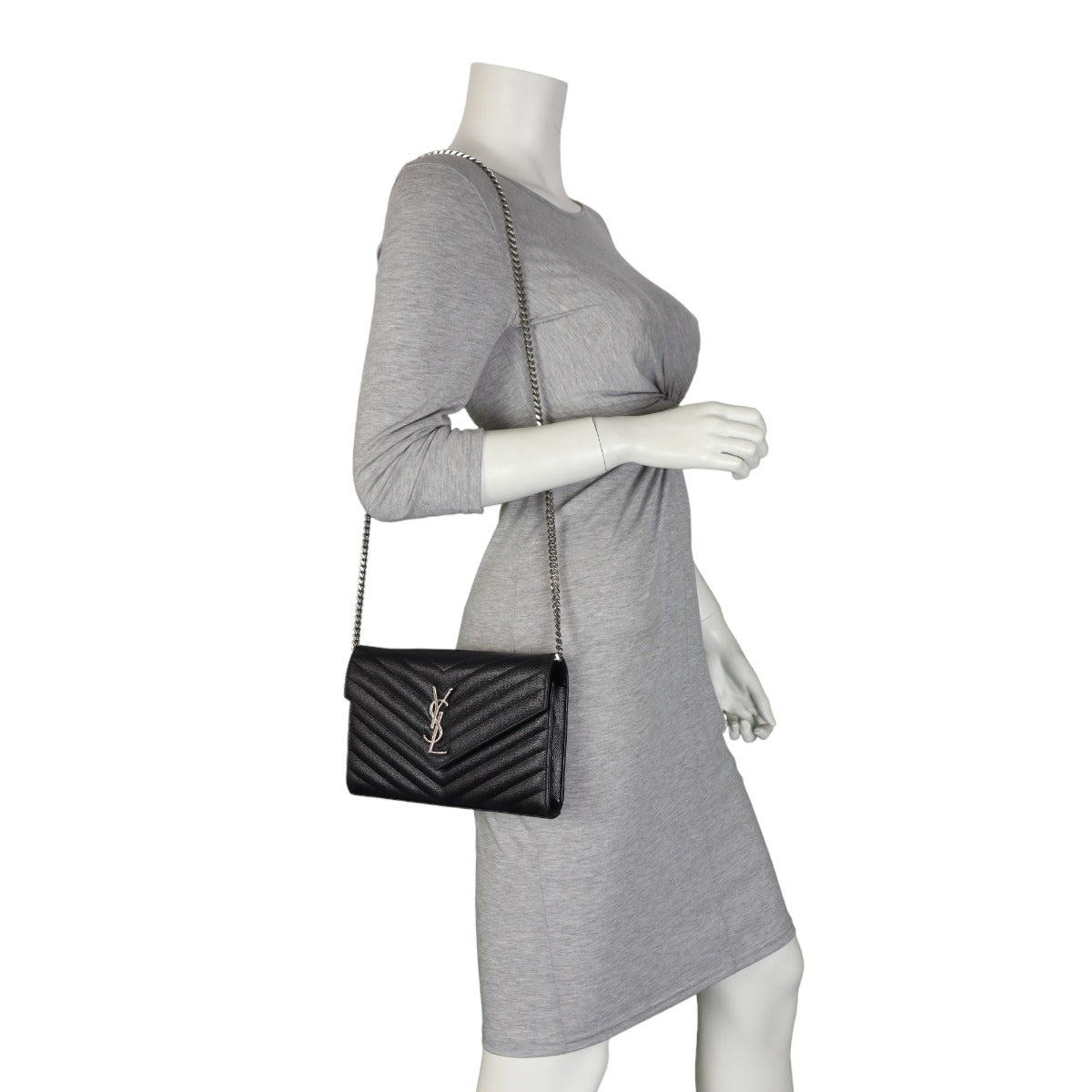 Saint Laurent Cassandre Chain Wallet