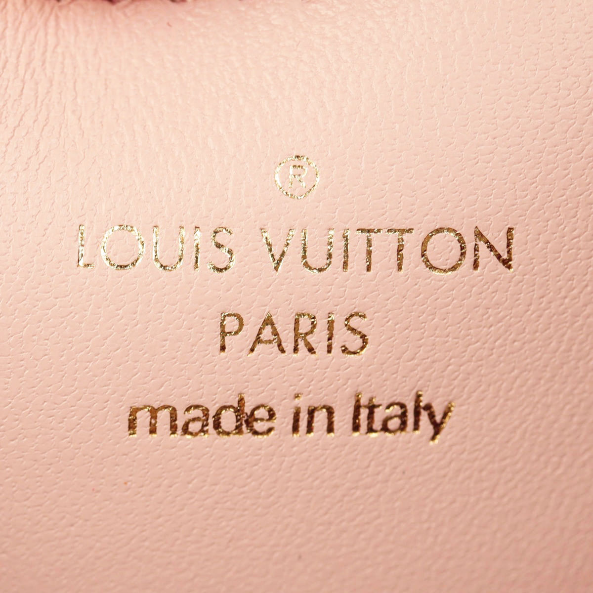 Louis Vuitton Pochette Coussin Monogram Embossed Lambskin Interior Stamp