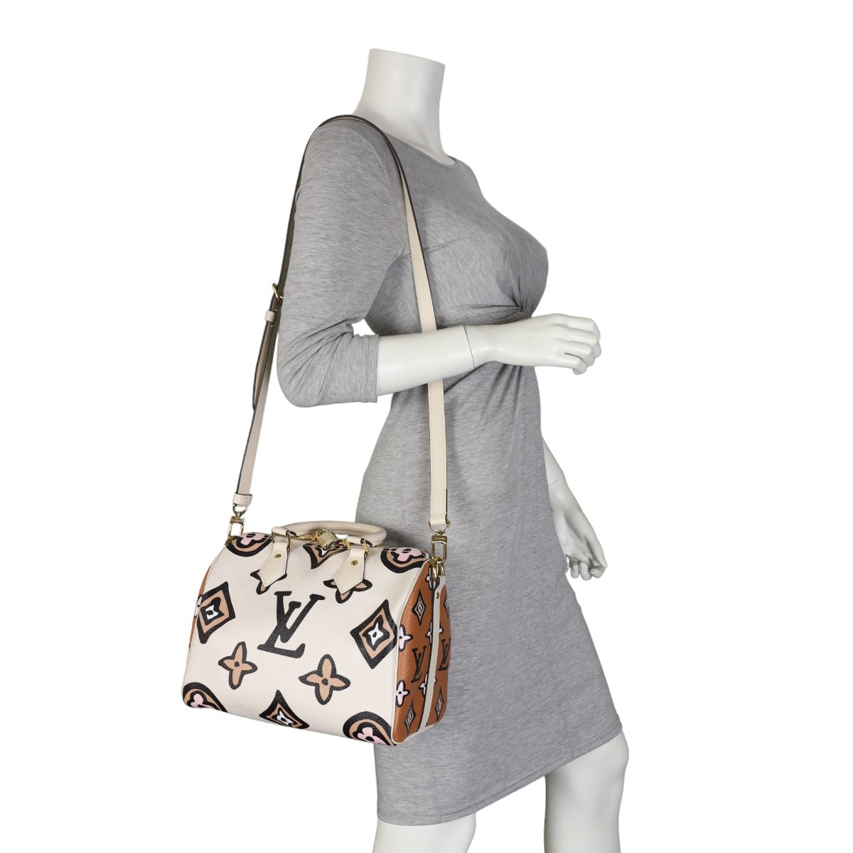Louis Vuitton Speedy 25 Bandouliere Monogram Wild at Heart – Luxe