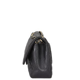 Chanel Classic Double Flap Jumbo | Black Lambskin Diamond