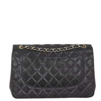 Chanel Classic Double Flap Jumbo | Black Lambskin Diamond