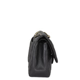 Chanel Classic Double Flap Jumbo | Black Lambskin Diamond