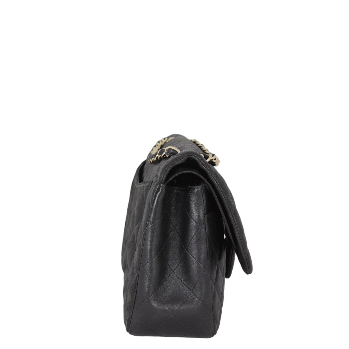 Chanel Classic Double Flap Jumbo | Black Lambskin Diamond