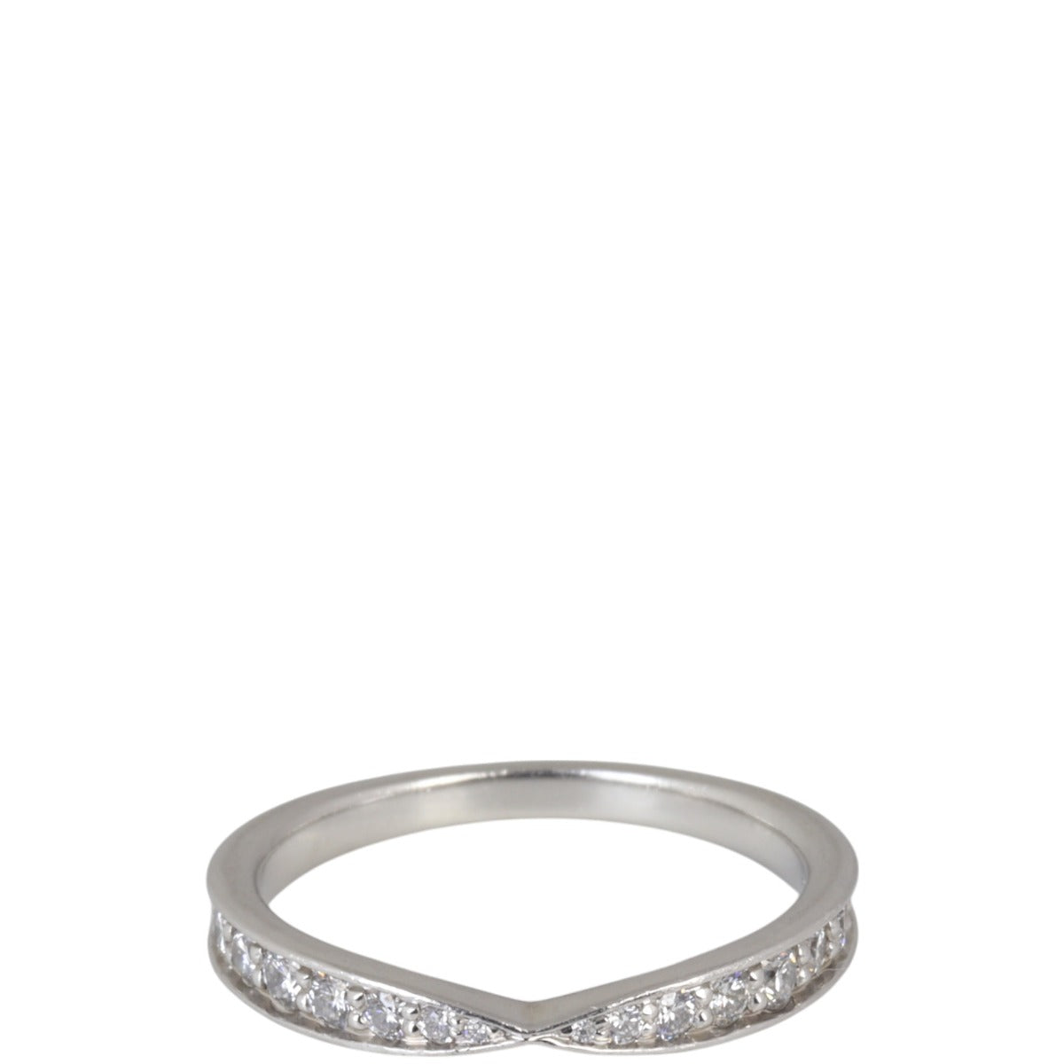 Tiffany & Co Harmony Platinum Diamond Wedding Band 1.8mm