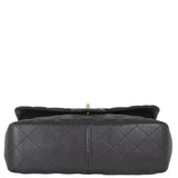 Chanel Classic Double Flap Jumbo | Black Lambskin Diamond