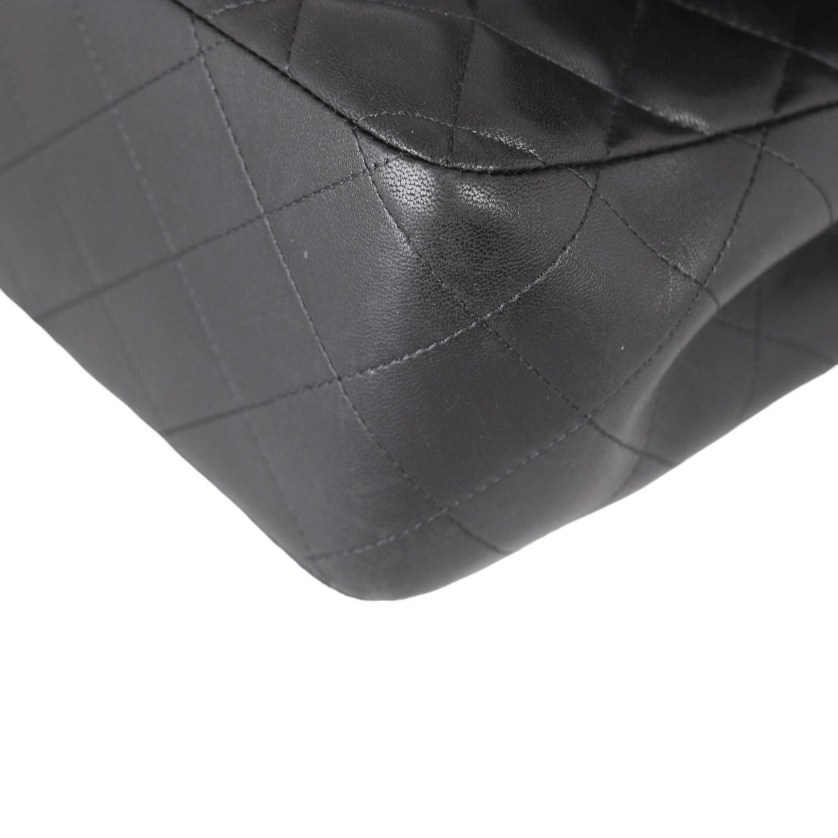 Chanel Classic Double Flap Jumbo | Black Lambskin Diamond