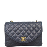 Chanel Vintage Half Moon Single Flap Bag