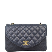 Chanel Vintage Half Moon Single Flap Bag