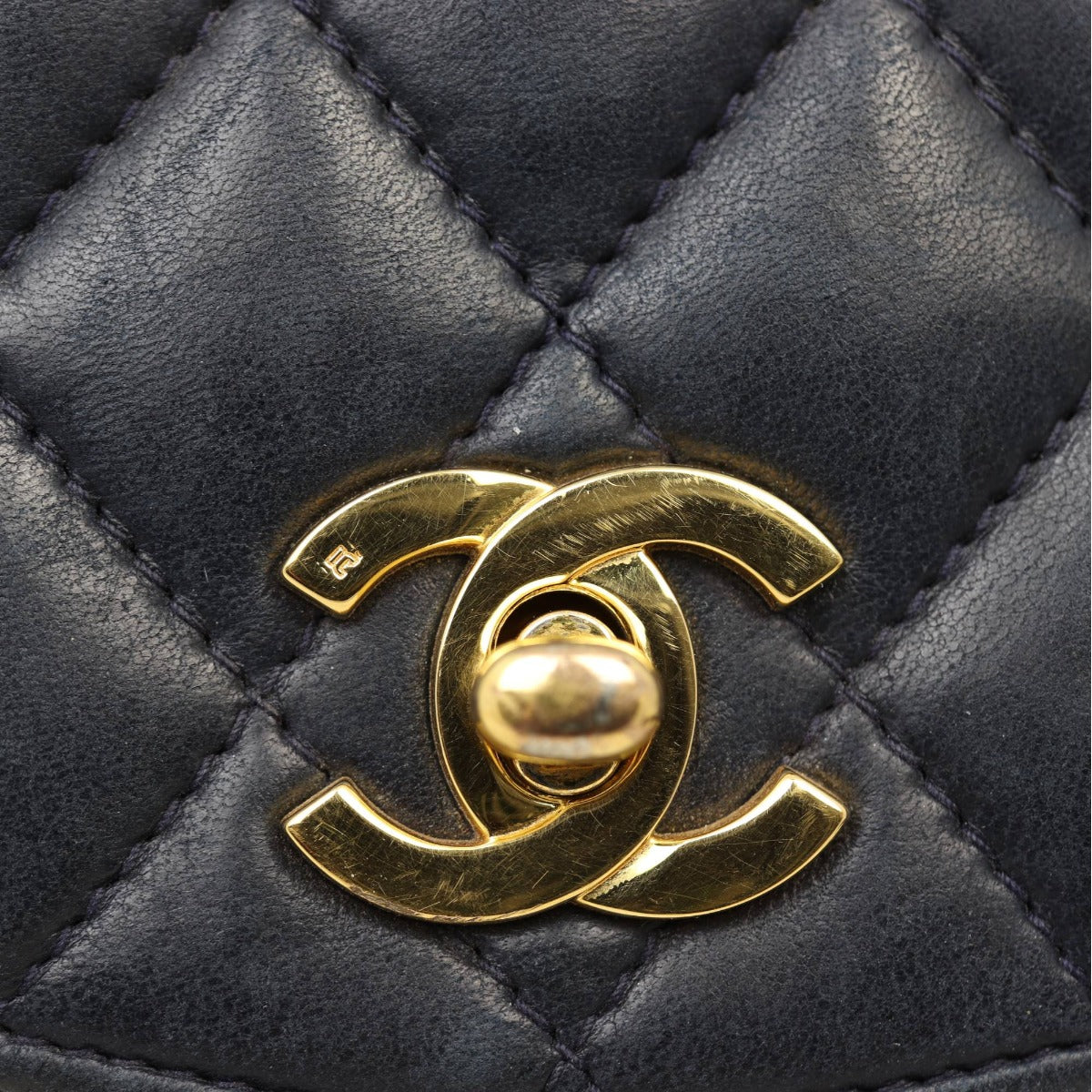 Chanel Vintage Half Moon Single Flap Bag