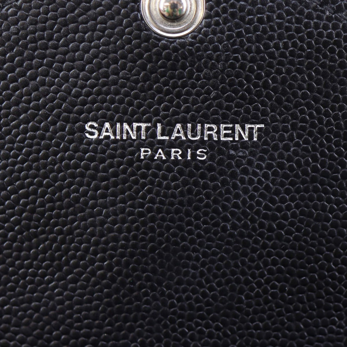 Saint Laurent Monogram Envelope Small Chain Wallet Interior stamp