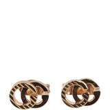 Gucci GG Running 18k Rose Gold Stud Earrings