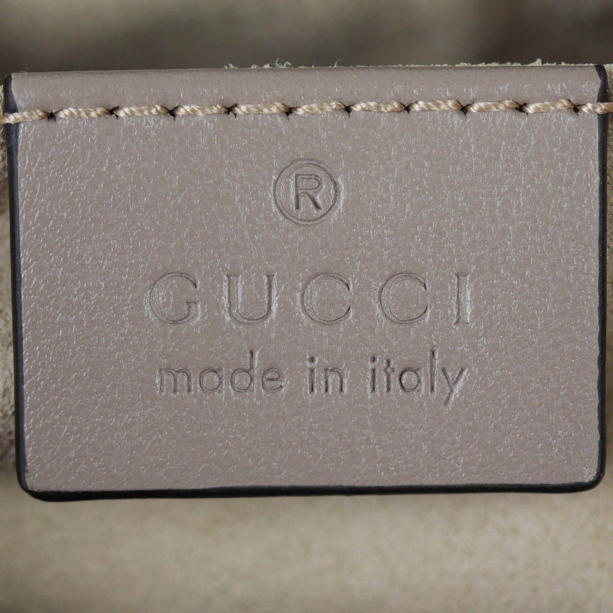Gucci GG Marmont Mini Camera Bag Interior Stamp