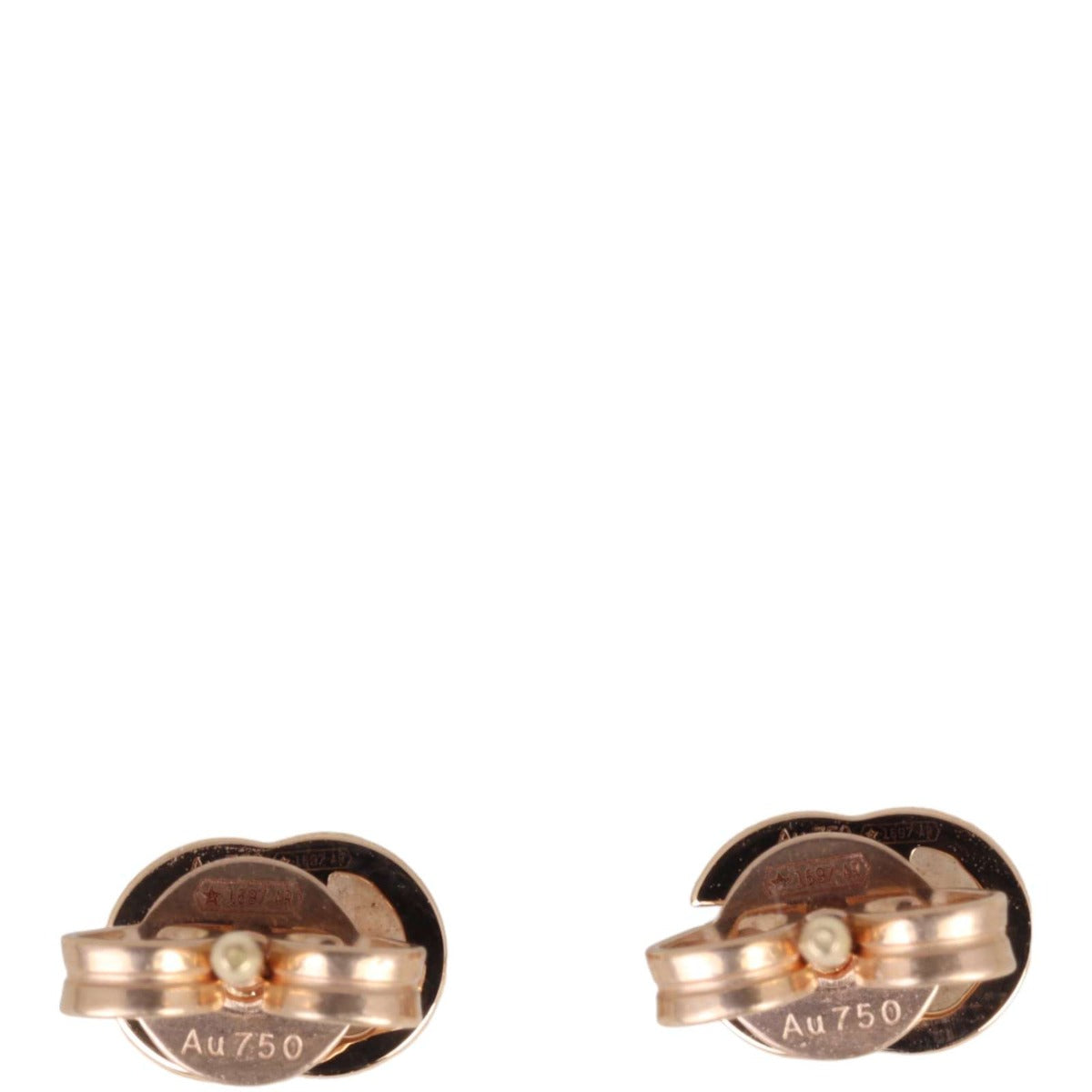 Gucci GG Running 18k Rose Gold Stud Earrings