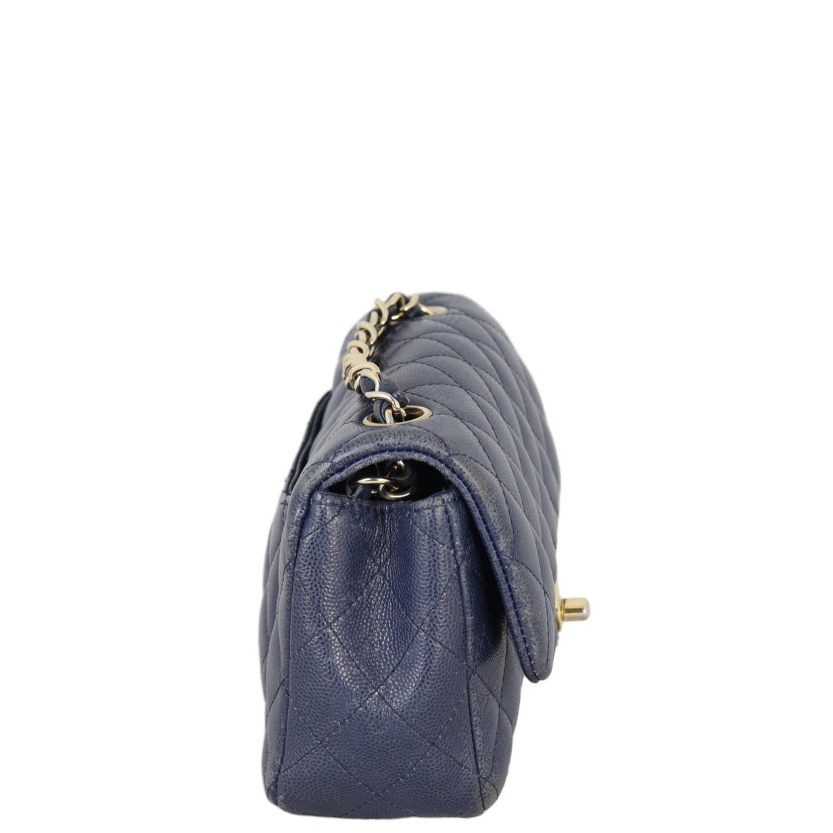 Chanel Classic Flap Mini Rectangular Bag Caviar | Navy Blue