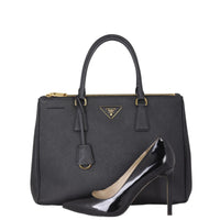 Prada Saffiano Lux Galleria Double Zip Tote Medium