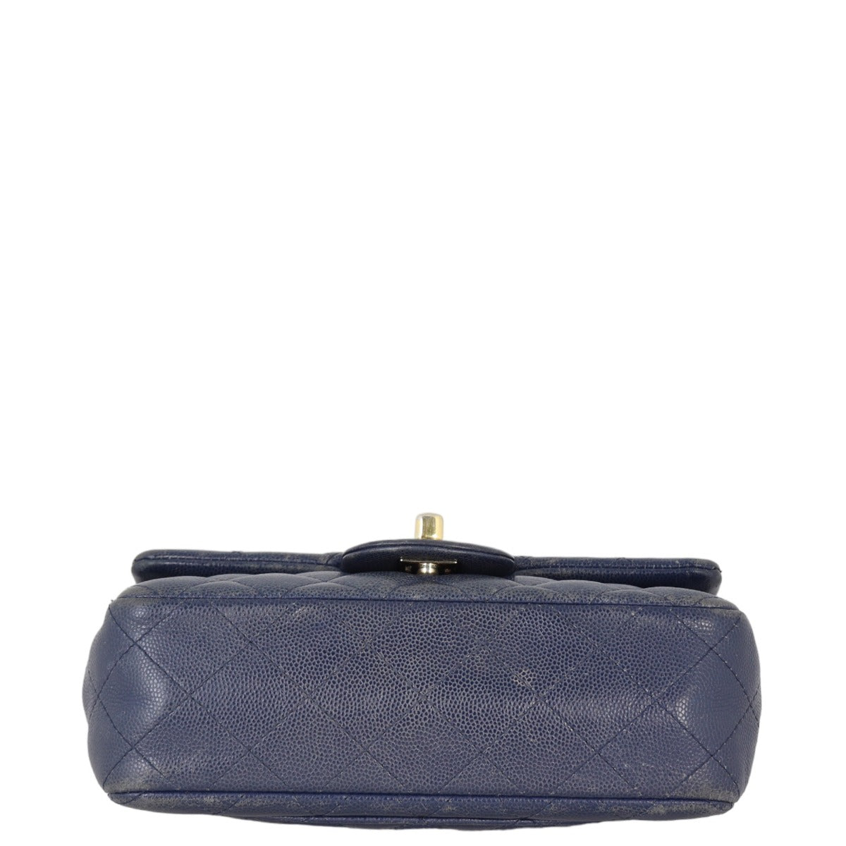 Chanel Classic Flap Mini Rectangular Bag Caviar | Navy Blue