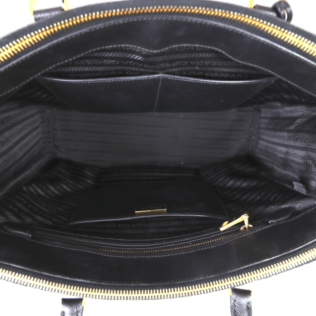 Prada Saffiano Lux Galleria Double Zip Tote Medium