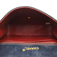 Chanel Vintage Half Moon Single Flap Bag