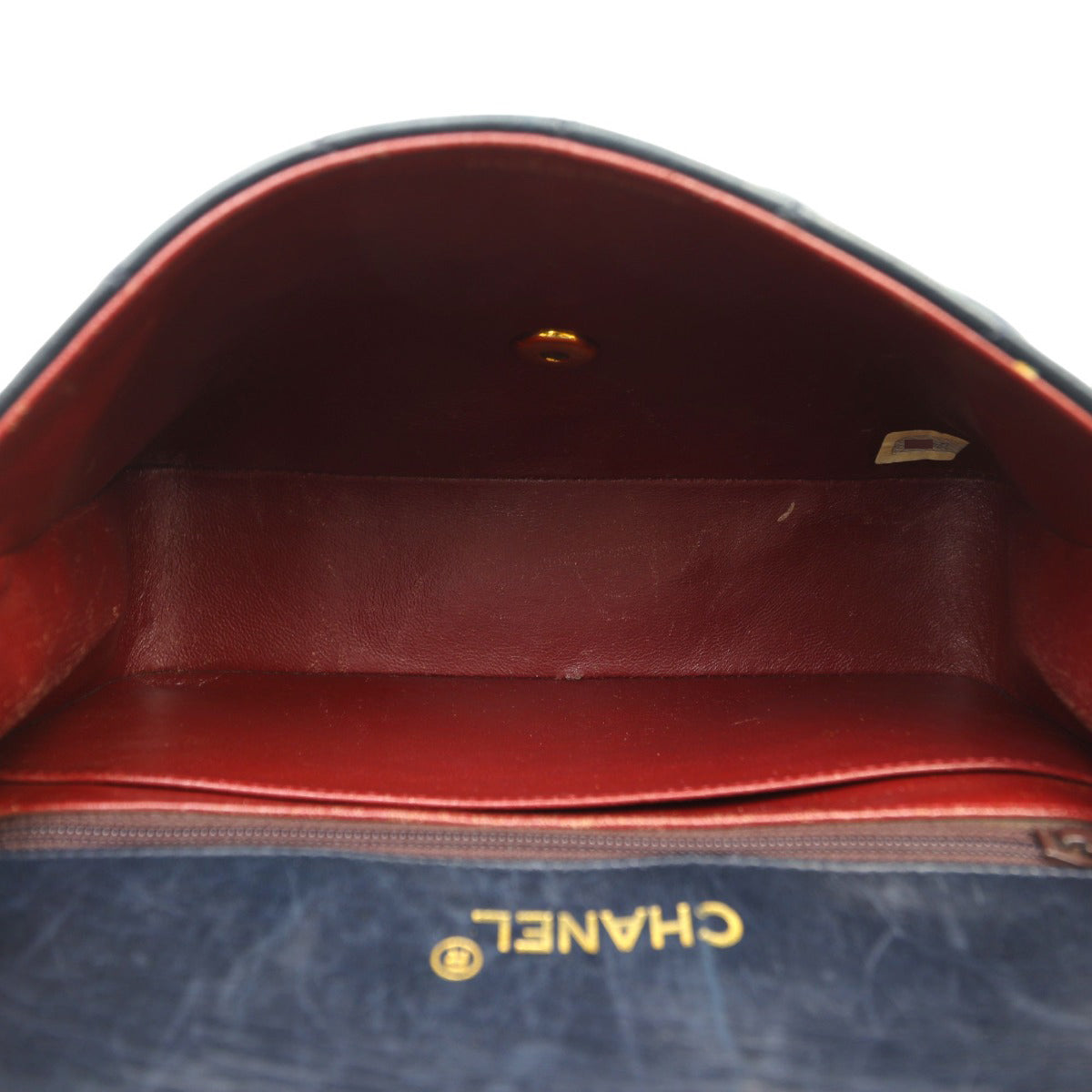 Chanel Vintage Half Moon Single Flap Bag