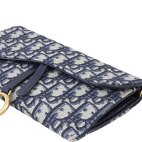 Dior Saddle Wallet on Chain Oblique