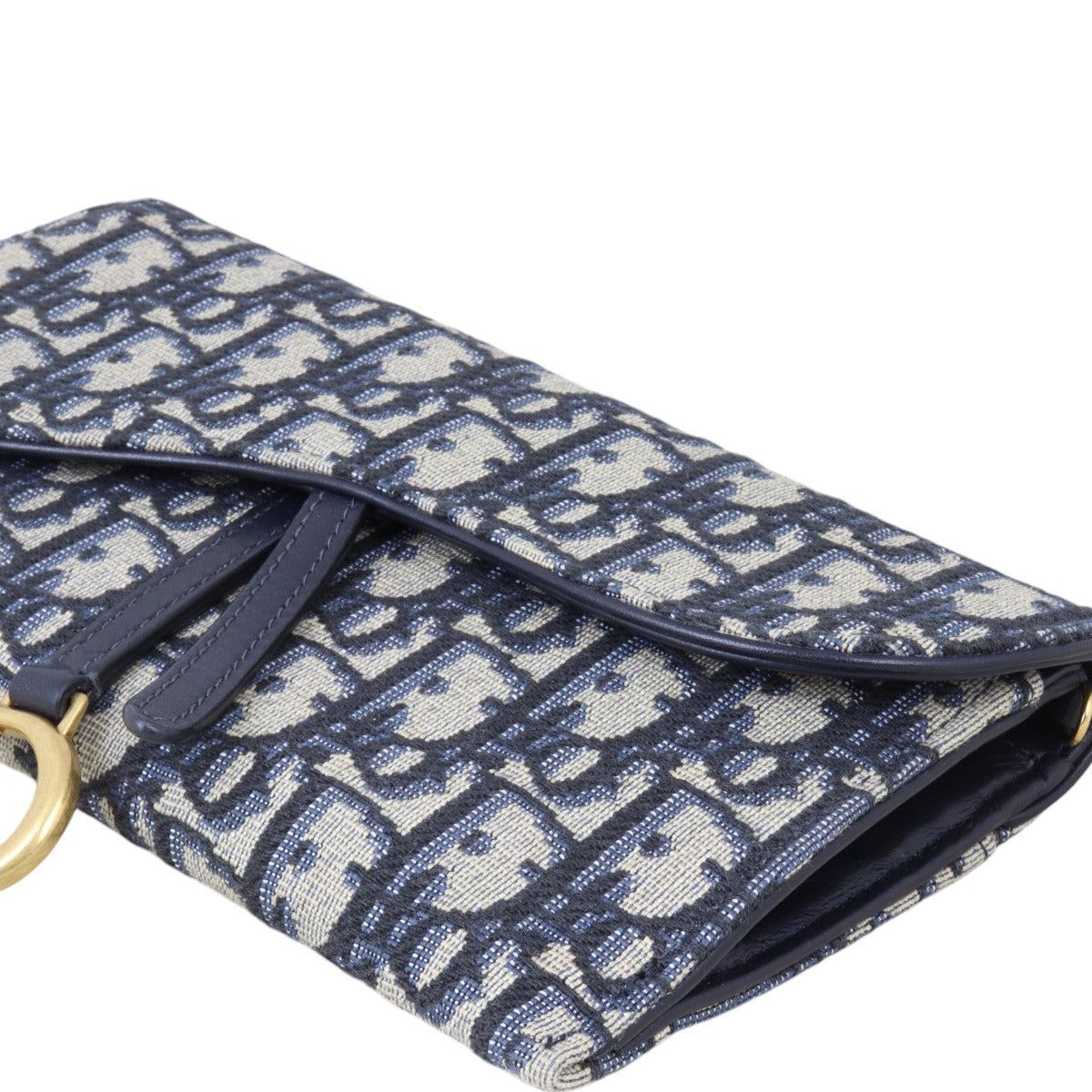 Dior Saddle Wallet on Chain Oblique