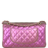 Chanel Classic Double Flap Medium | Purple Green Iridescent Lambskin