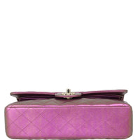 Chanel Classic Double Flap Medium | Purple Green Iridescent Lambskin