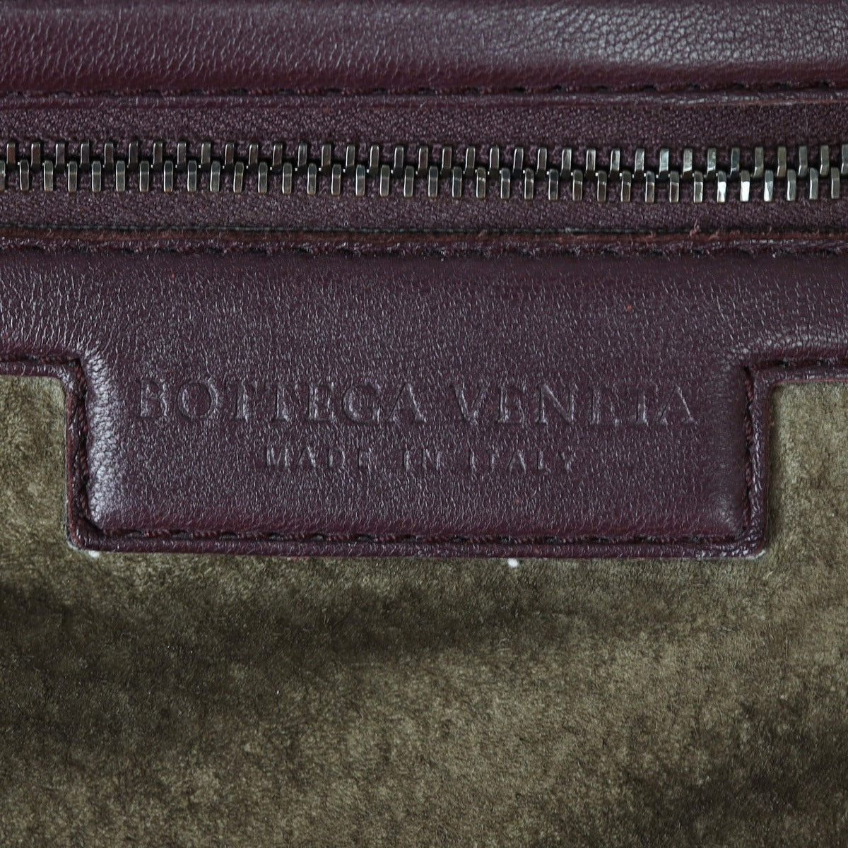 Bottega Veneta Intrecciato Nappa Convertible Tote Interior Stamp