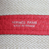 Hermes Garden Party 36 (red leather) Interior Stamp