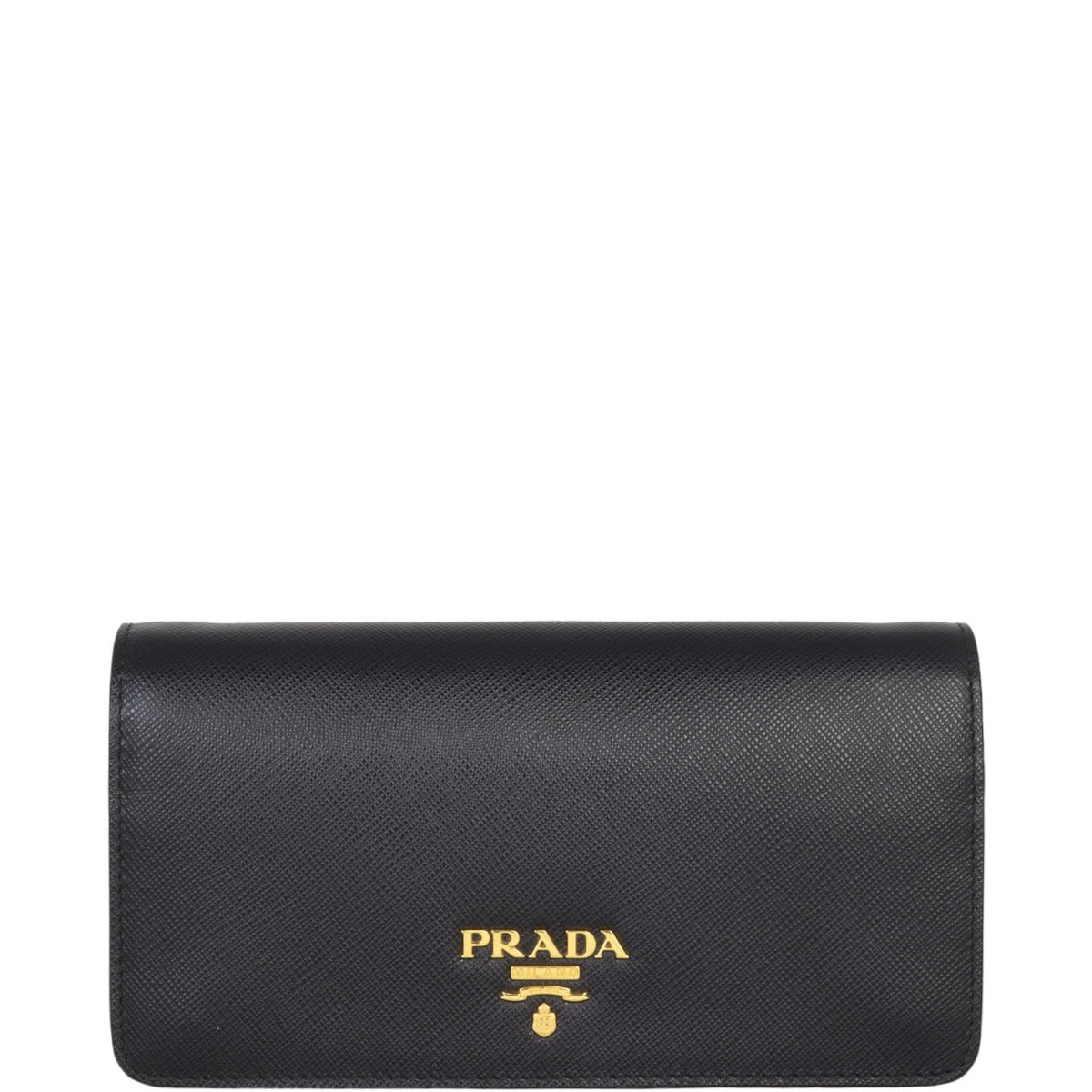 Prada Saffiano Lux Chain Wallet