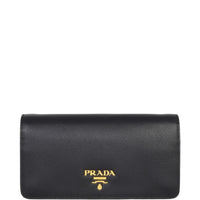 Prada Saffiano Lux Chain Wallet