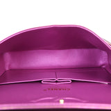 Chanel Classic Double Flap Medium | Purple Green Iridescent Lambskin