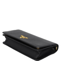 Prada Saffiano Lux Chain Wallet