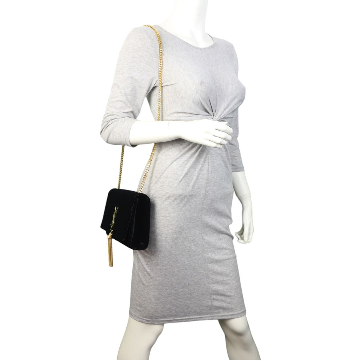 Saint Laurent Kate Tassel Chain Bag Medium Suede