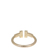 Tiffany & Co T Wire 18k Rose Gold Diamond Ring