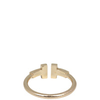 Tiffany & Co T Wire 18k Rose Gold Diamond Ring