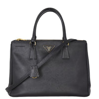 Prada Saffiano Lux Galleria Double Zip Tote Medium