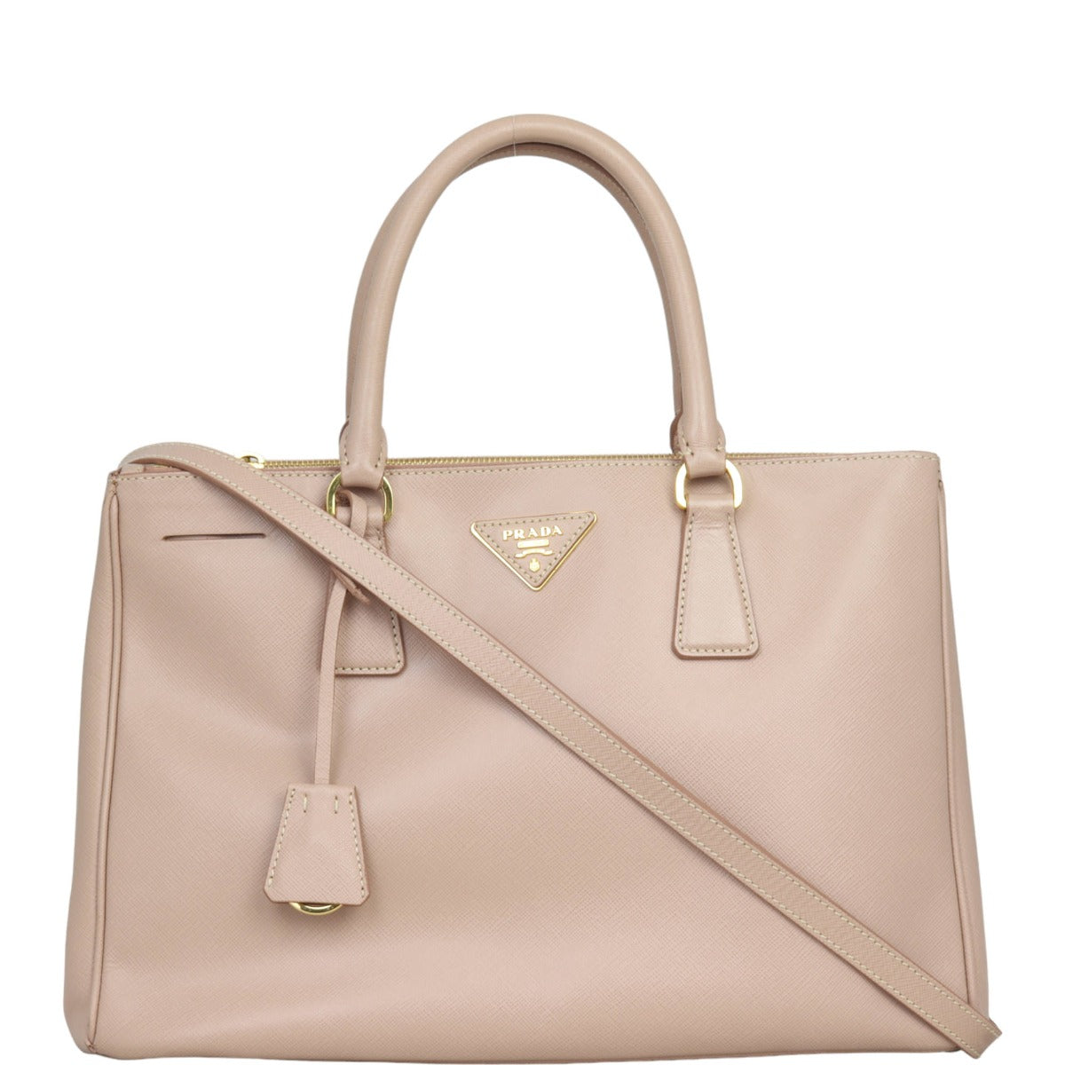 Prada Saffiano Lux Galleria Double Zip Tote Medium