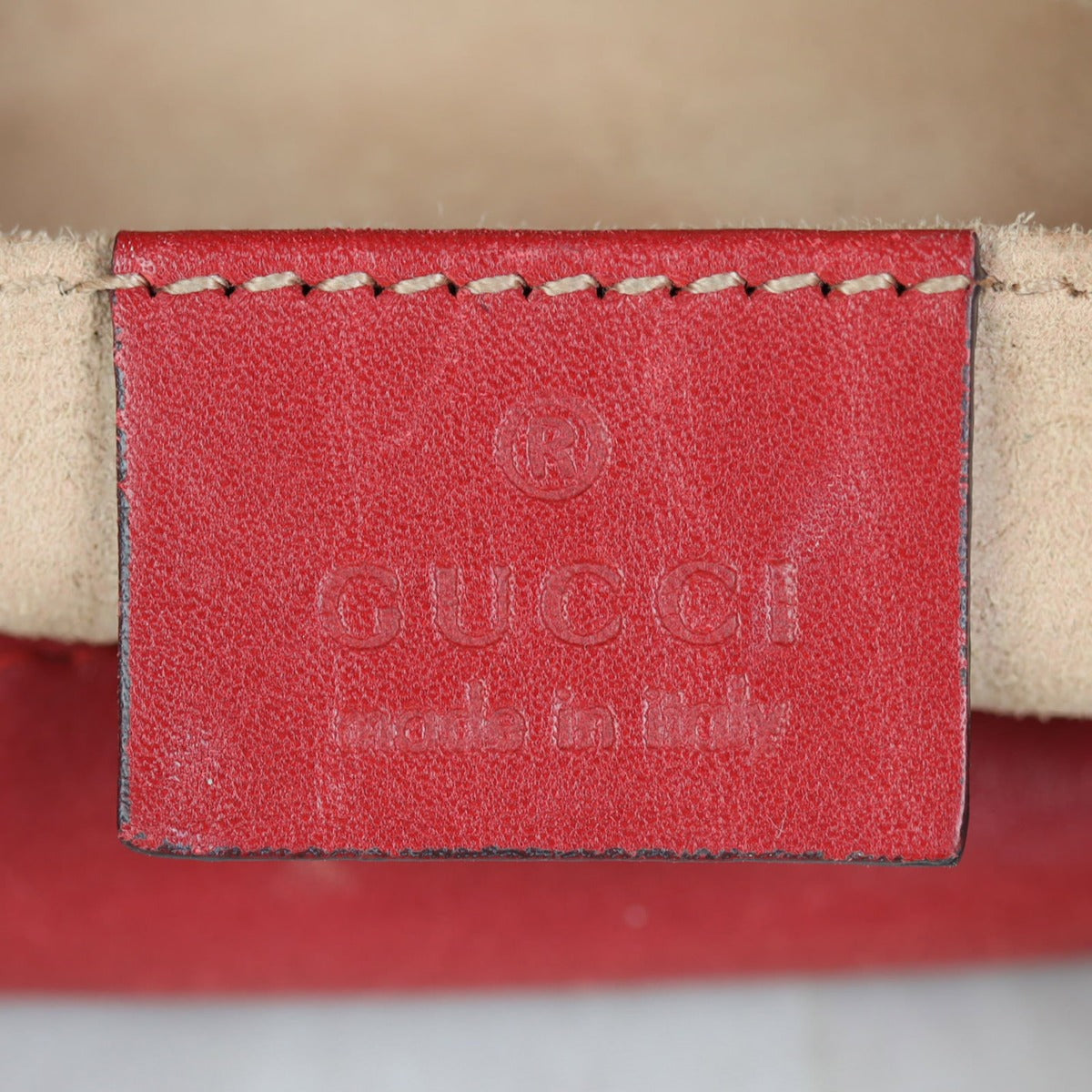 Gucci GG Marmont Small Camera Bag Interior Stamp