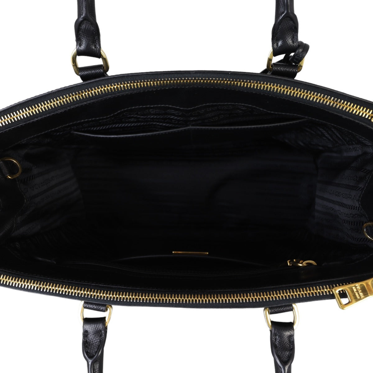 Prada Saffiano Lux Galleria Double Zip Tote Medium