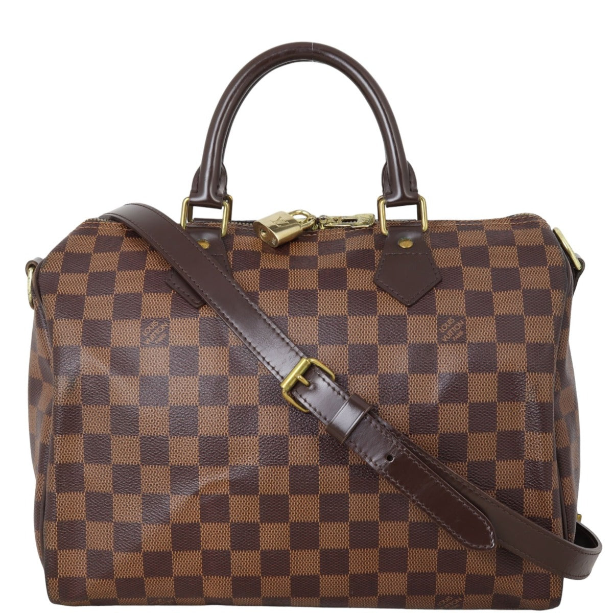 Louis Vuitton Speedy 30 Bandouliere Damier Ebene