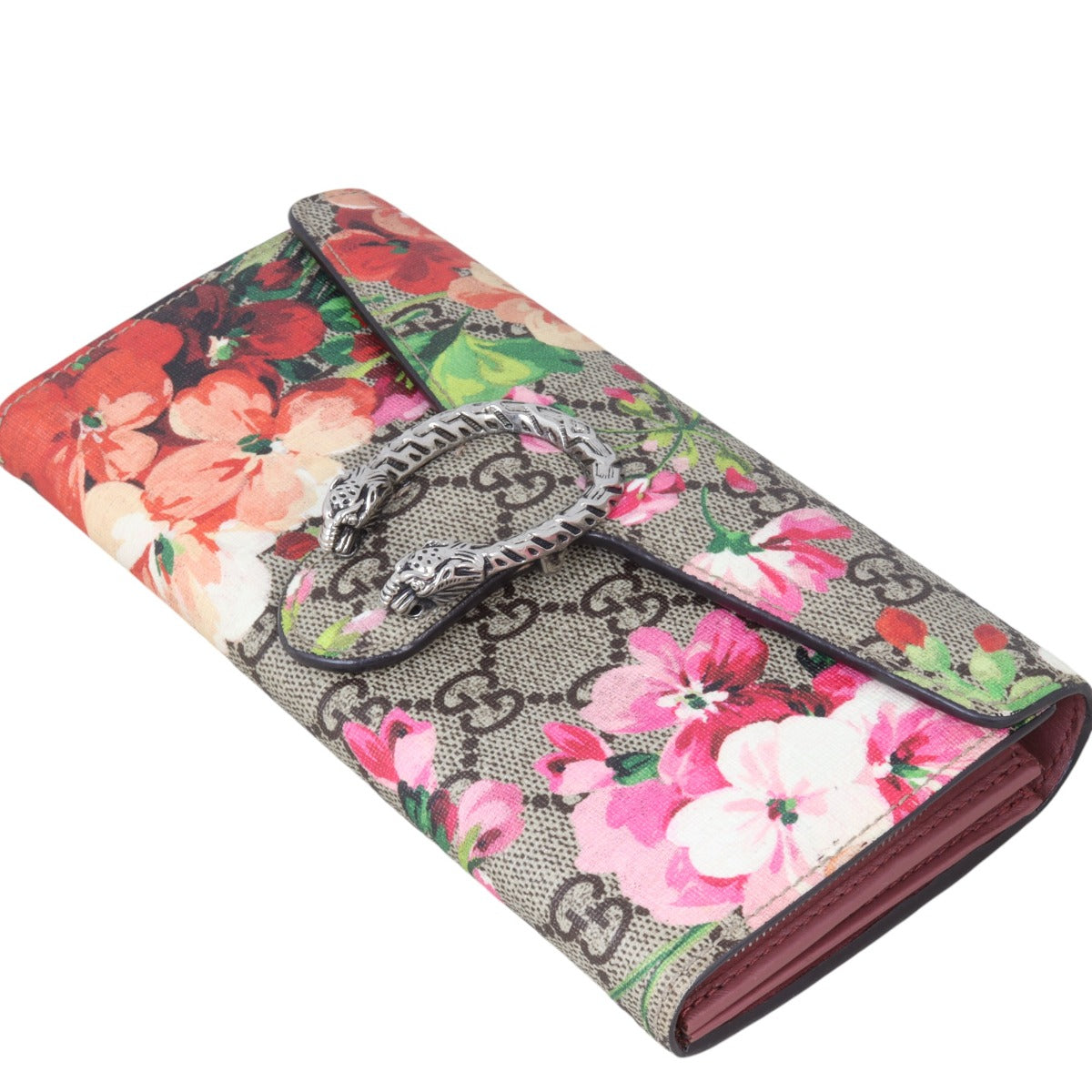 Gucci Dionysus GG Blooms East West Chain Wallet