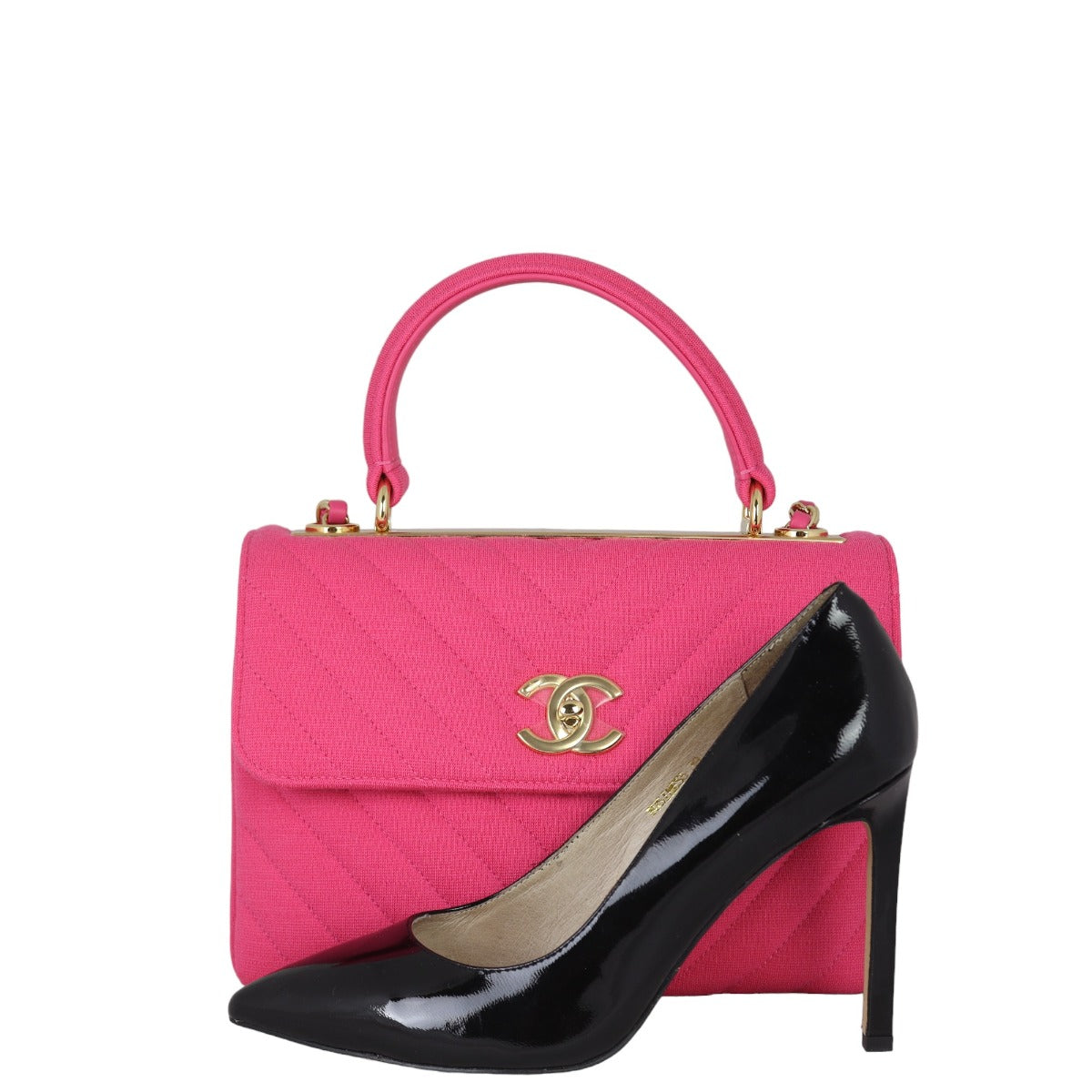 Chanel CC Trendy Chevron Jersey