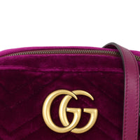 Gucci GG Marmont Velvet Small Camera Bag