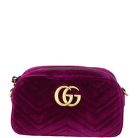 Gucci GG Marmont Velvet Small Camera Bag