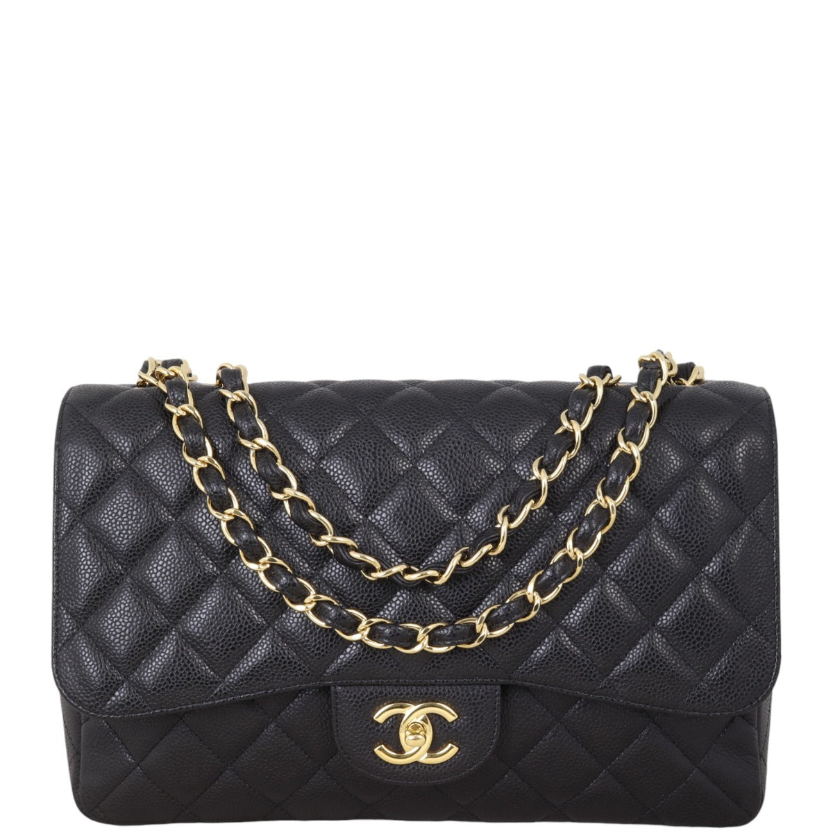 Chanel Classic Single Flap Jumbo Caviar