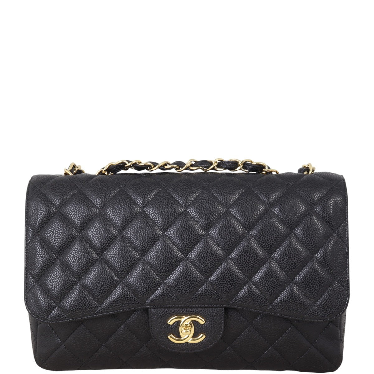 Chanel Classic Single Flap Jumbo Caviar